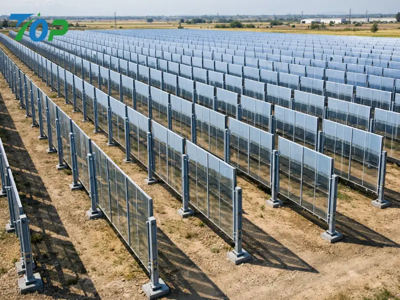 Vertical Bifacial Solar Mounting System- 30% ပိုမိုမြင့်မားသောမြေအသုံးချမှု၏လျှို့ဝှက်ချက်