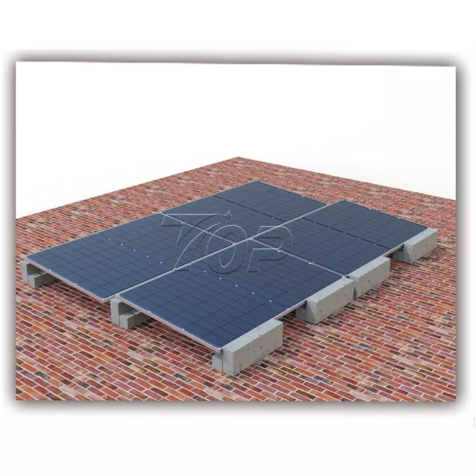 Ballast Flat Roof Solar Mounting စနစ်