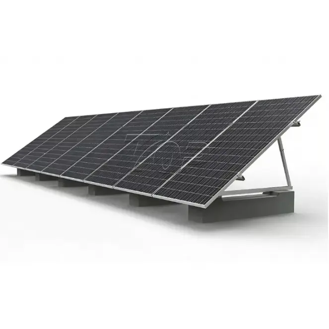 Flat Roof Aluminum Ballasted Solar Mounting စနစ်
