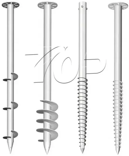 Solar Ground Screw for Solid Foundation Mounting