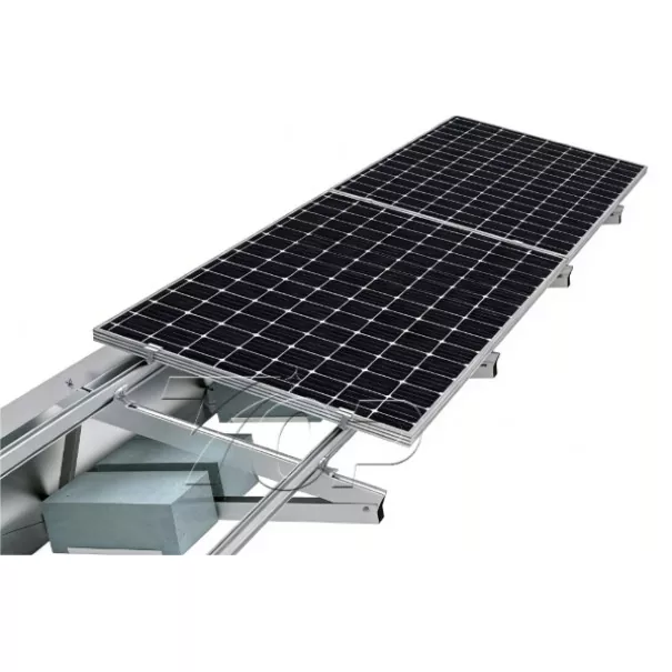 Flat Roof အတွက် ထိုးဖောက်မဟုတ်သော Solar Ballast Mount