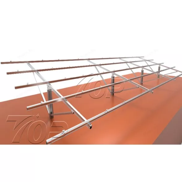 Photovoltaic C-Steel Single Post Farm တပ်ဆင်ခြင်း။